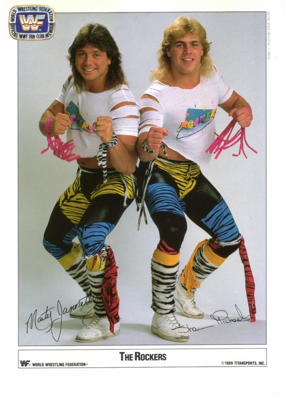 1989 The Rockers fan club promo color (pre-printed autograph) PWcatalog