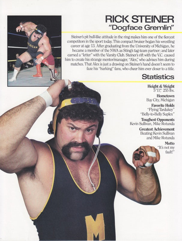 WCW Rick Steiner 8.5x11 PW Catalog