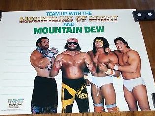 Randy Savage Mountian Dew Promotional Cups PWcatalog