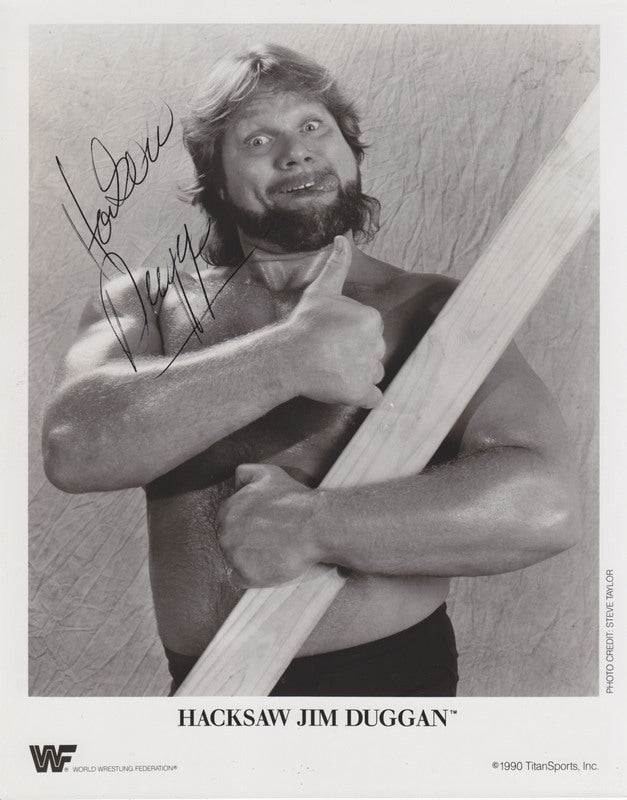 1990 Hacksaw Jim Duggan (signed) PWcatalog