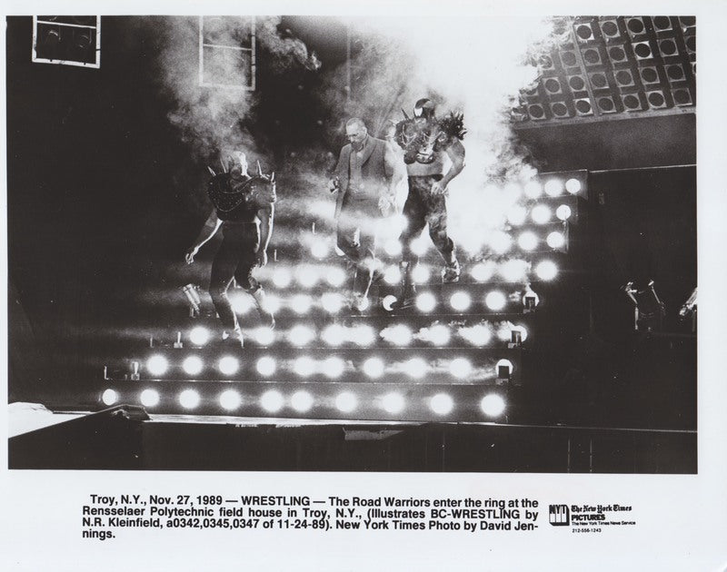1989 WCW Road Warriors New York Times press photo vintage Promo Photo PWcatalog