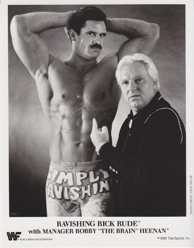 1990 Ravishing Rick Rude w/Bobby Heenan PWcatalog