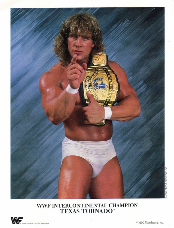 1990 WWF IC CHAMPION Texas Tornado (Kerry Von Erich) color PWcatalog