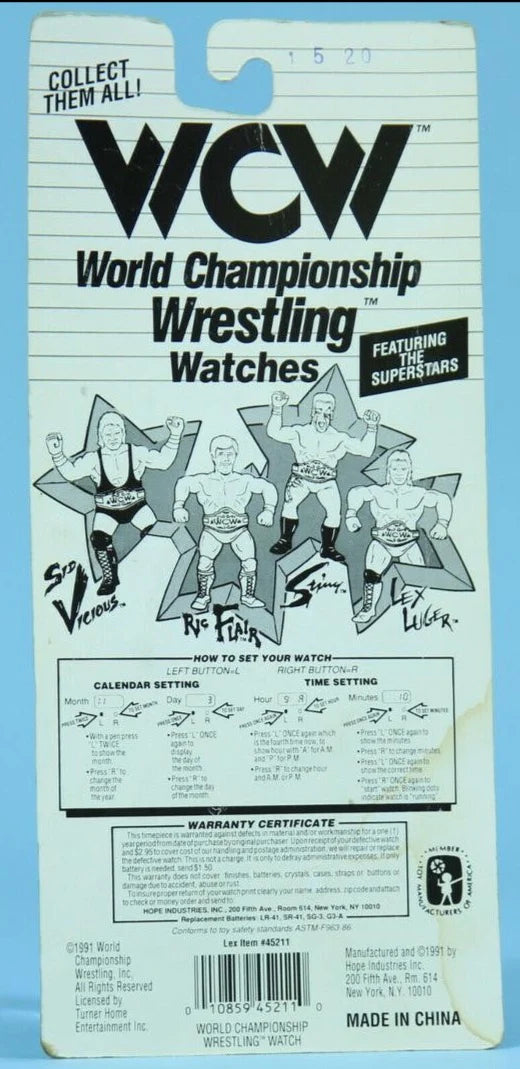 WCW Hope Lex Luger watch 1991 Watches PWcatalog