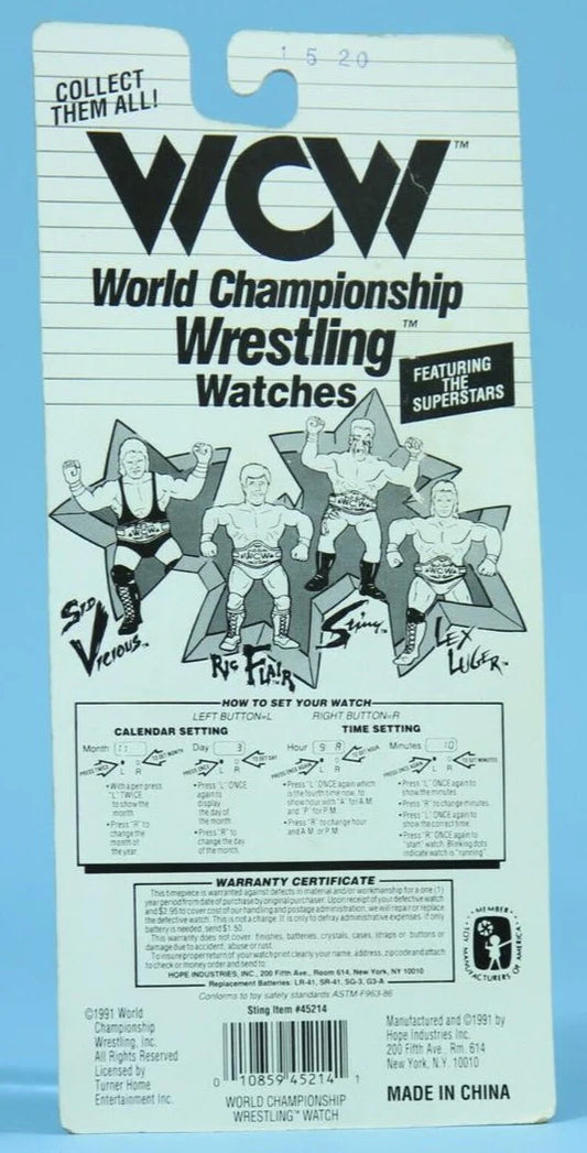 WCW Hope Sting watch 1991 Watches PWcatalog
