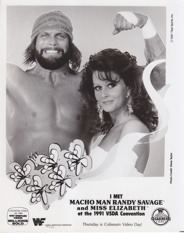 1991 Macho Man Randy Savage Miss Elizabeth Coliseum Video PWcatalog
