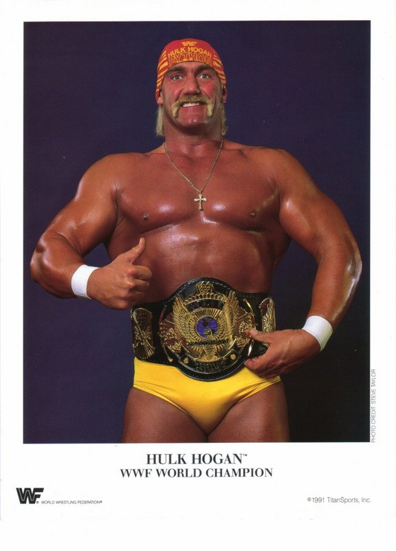 1991 WWF CHAMPION Hulk Hogan color PWcatalog