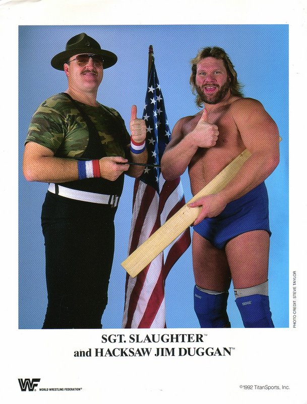 1992 Sgt.Slaughter Hacksaw Jim Duggan color PWcatalog