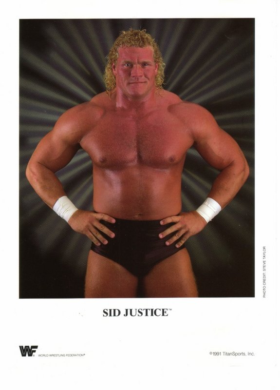 1991 Sid Justice color PWcatalog