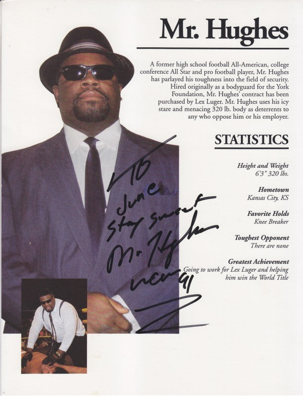 WCW Mr. Hughes (signed) 8.5x11 PW Catalog