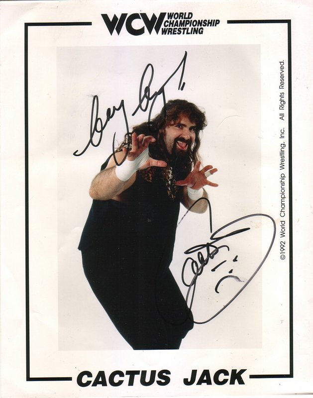 WCW Cactus Jack (signed) PW Catalog
