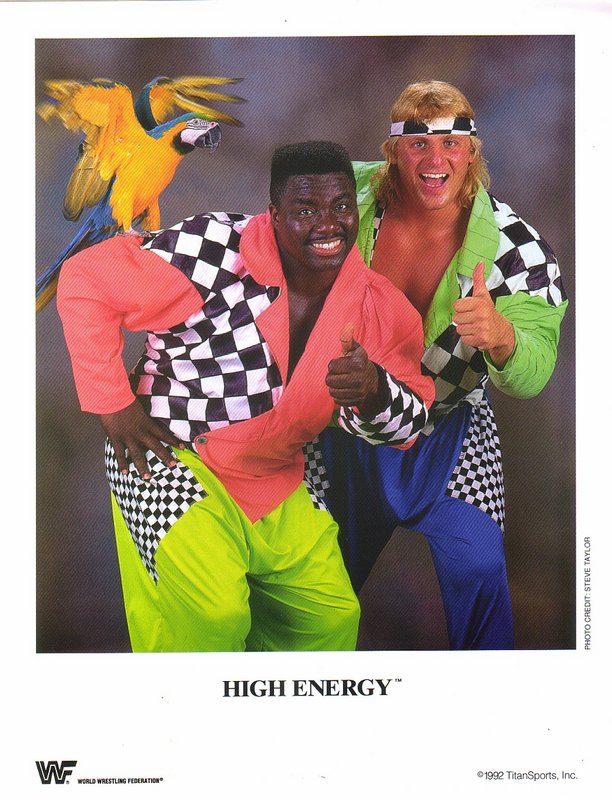1992 High Energy (Owen Hart and Koko B Ware) color PWcatalog