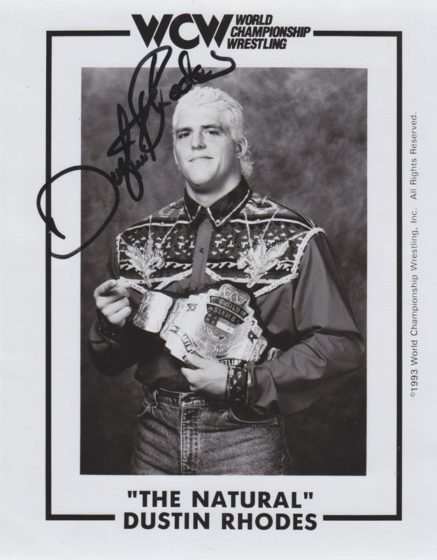 WCW U.S.CHAMPION Dustin Rhodes (signed) PW Catalog