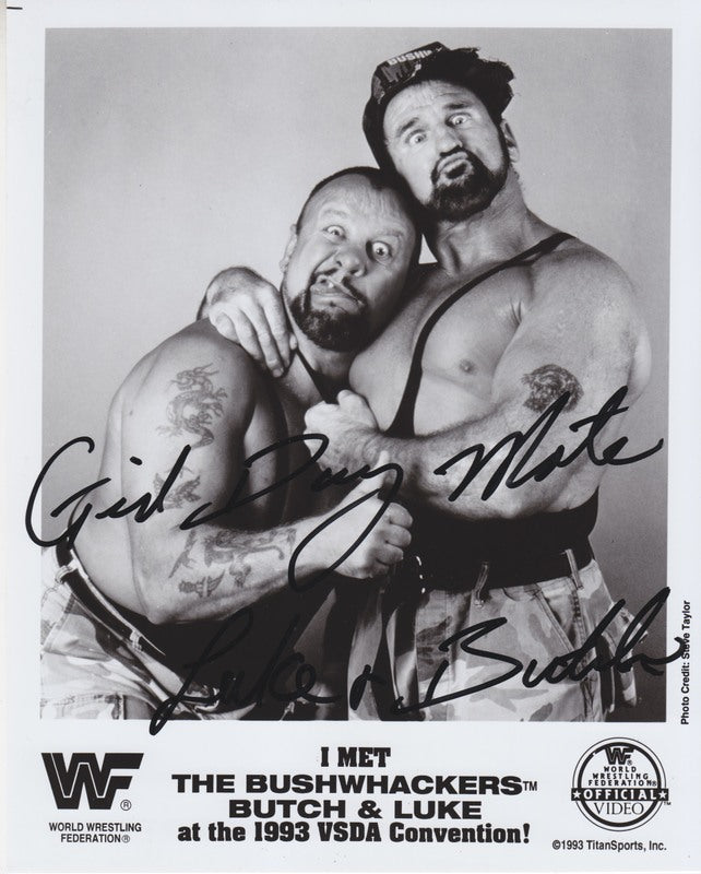 1993 Bushwhackers (signed) Coliseum Video PWcatalog