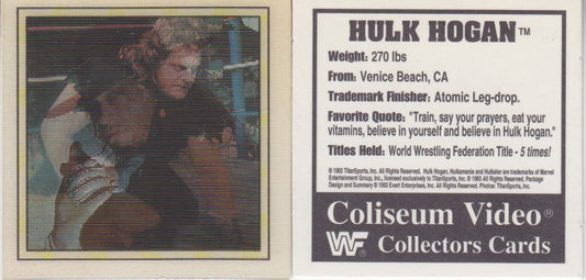 1993 Coliseum Video WWF Lenticular Collectors Cards Set (5) Nm Approx 2017 value:$5