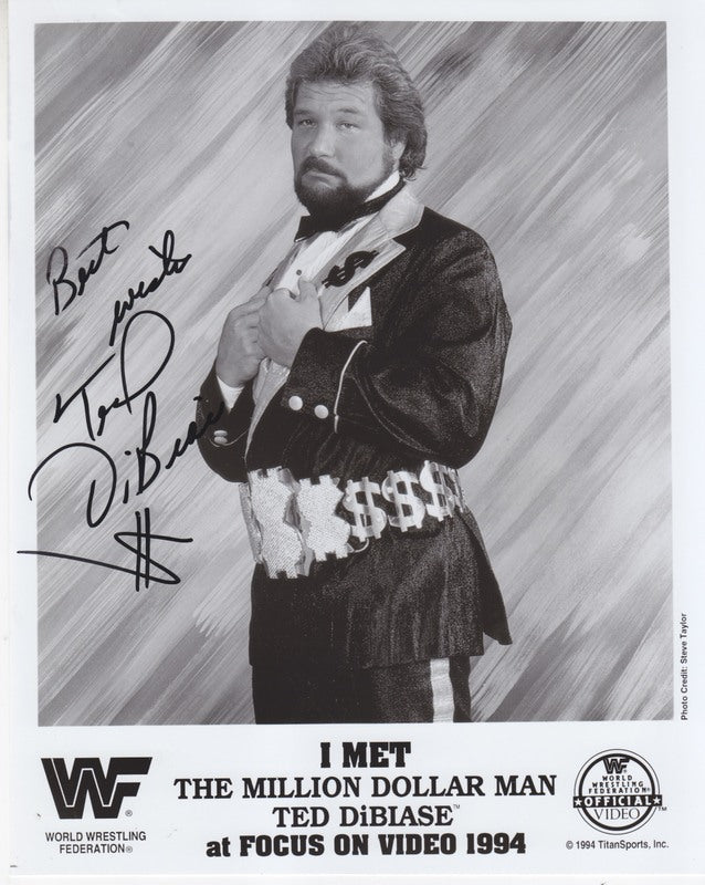 1994 Million Dollar Man Ted Dibiase Coliseum Video (signed) PWcatalog