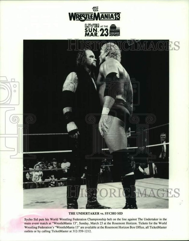 1997 Wrestlemania 13 Sid vs. Undertaker PWcatalog