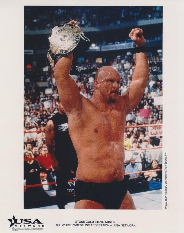 1998 Stone Cold Steve Austin USA Network promo color PWcatalog