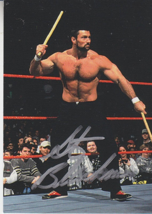 1998 Comic Images WWF Superstarz Steve Blackman Autograph 2017 approx value:$15 PW Catalog