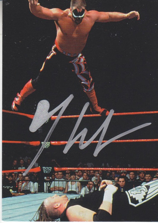 1998 Comic Images WWF Superstarz Hawk Autograph 2021 Approx value:$250