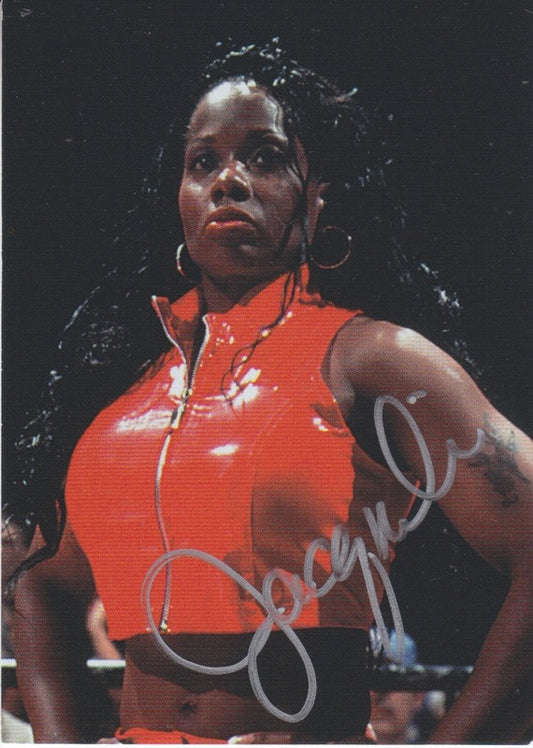 1998 Comic Images WWF Superstarz Jacqueline Autograph 2017 approx value:$25 PW Catalog