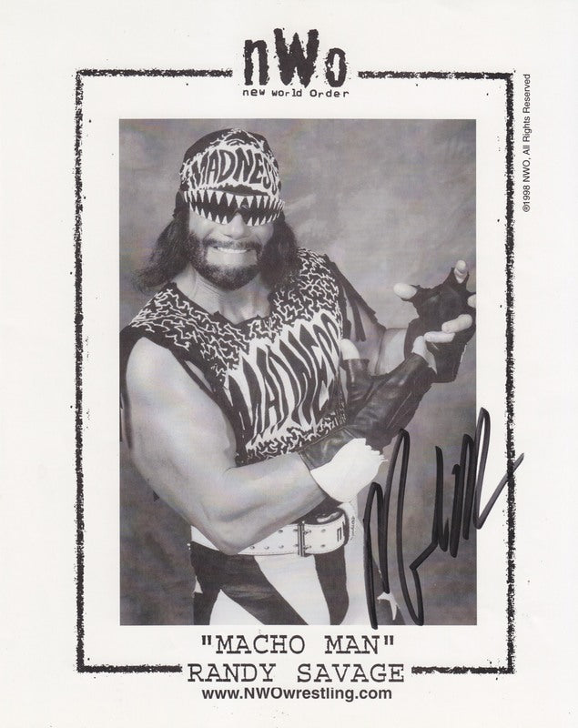 NWO Macho Man Randy Savage (signed) PW Catalog