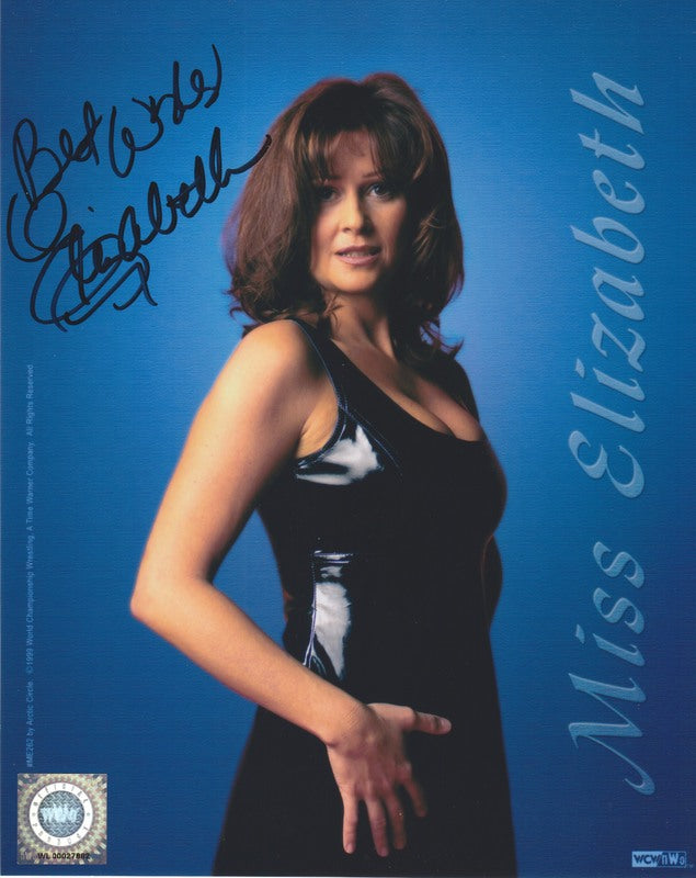 1999 WCW Licensed Miss Elizabeth (signed) color PW Catalog