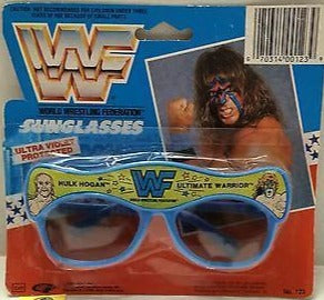 WWF Sunglasses Ultimate Warrior & Hulk Hogan 1991 PWcatalog