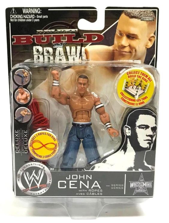 WWE Jakks Pacific Deluxe Build 'N' Brawl WrestleMania XXV John Cena Action & Toy Figures PWcatalog