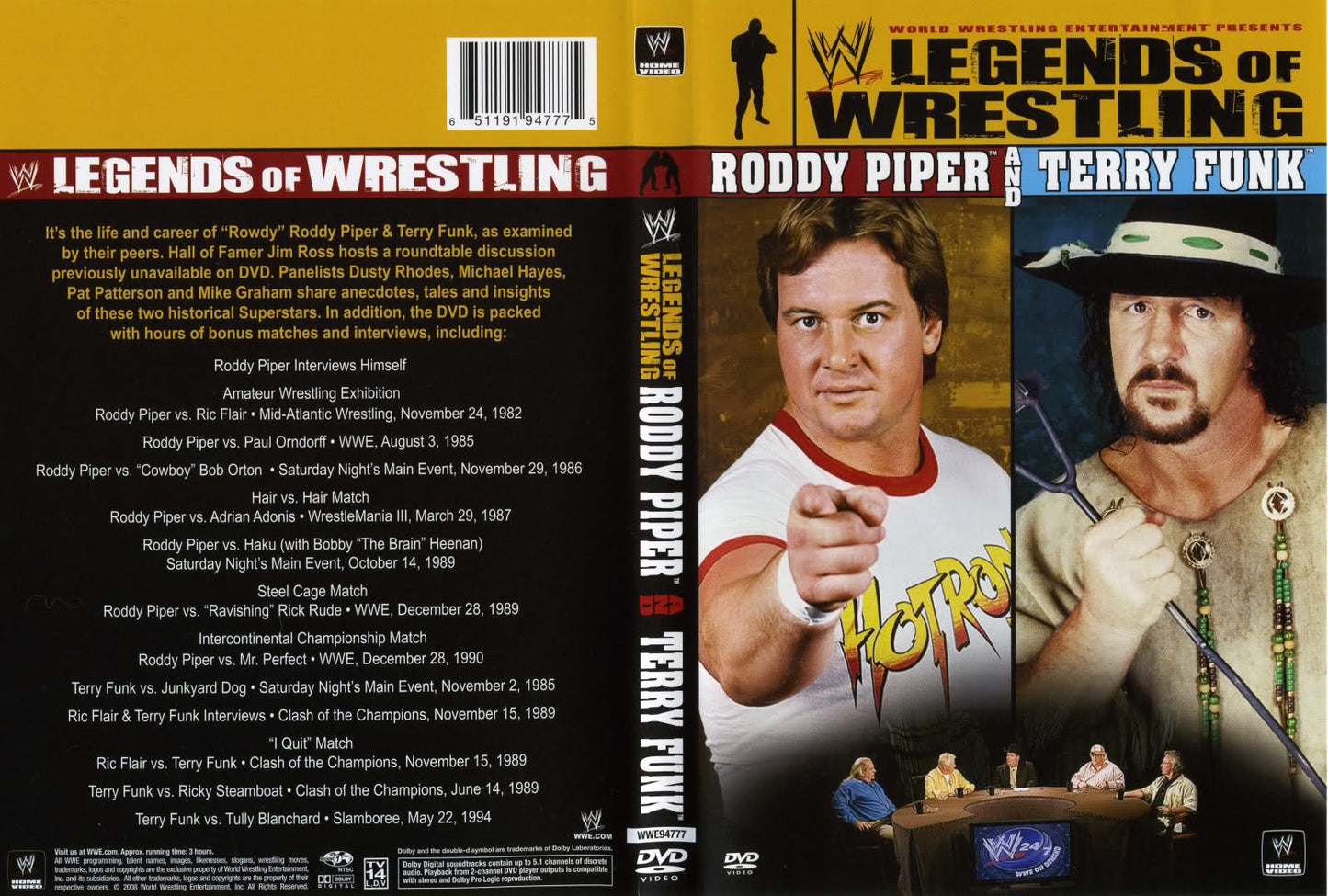 legends of wrestling roddy piper and terry funk DVDs & Videos Pwcatalog