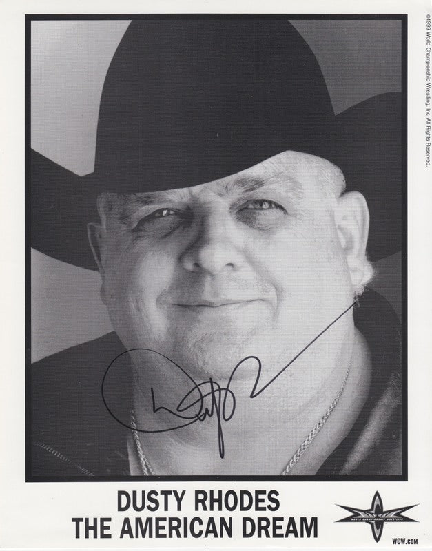 WCW American Dream Dusty Rhodes (signed) PW Catalog