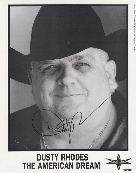 WCW American Dream Dusty Rhodes (signed) PW Catalog