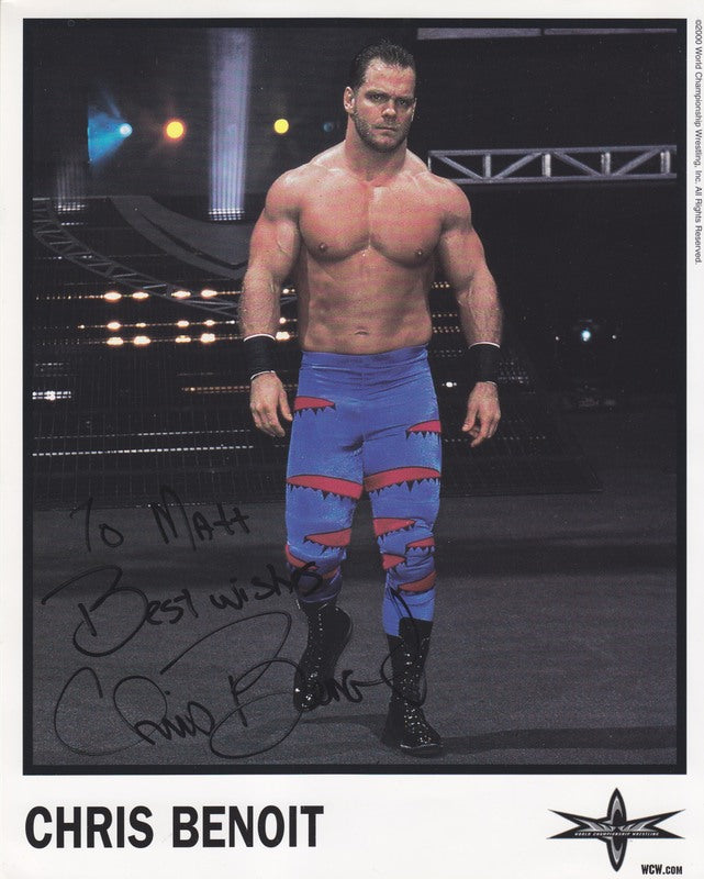 WCW Chris Benoit RARE (signed) PW Catalog