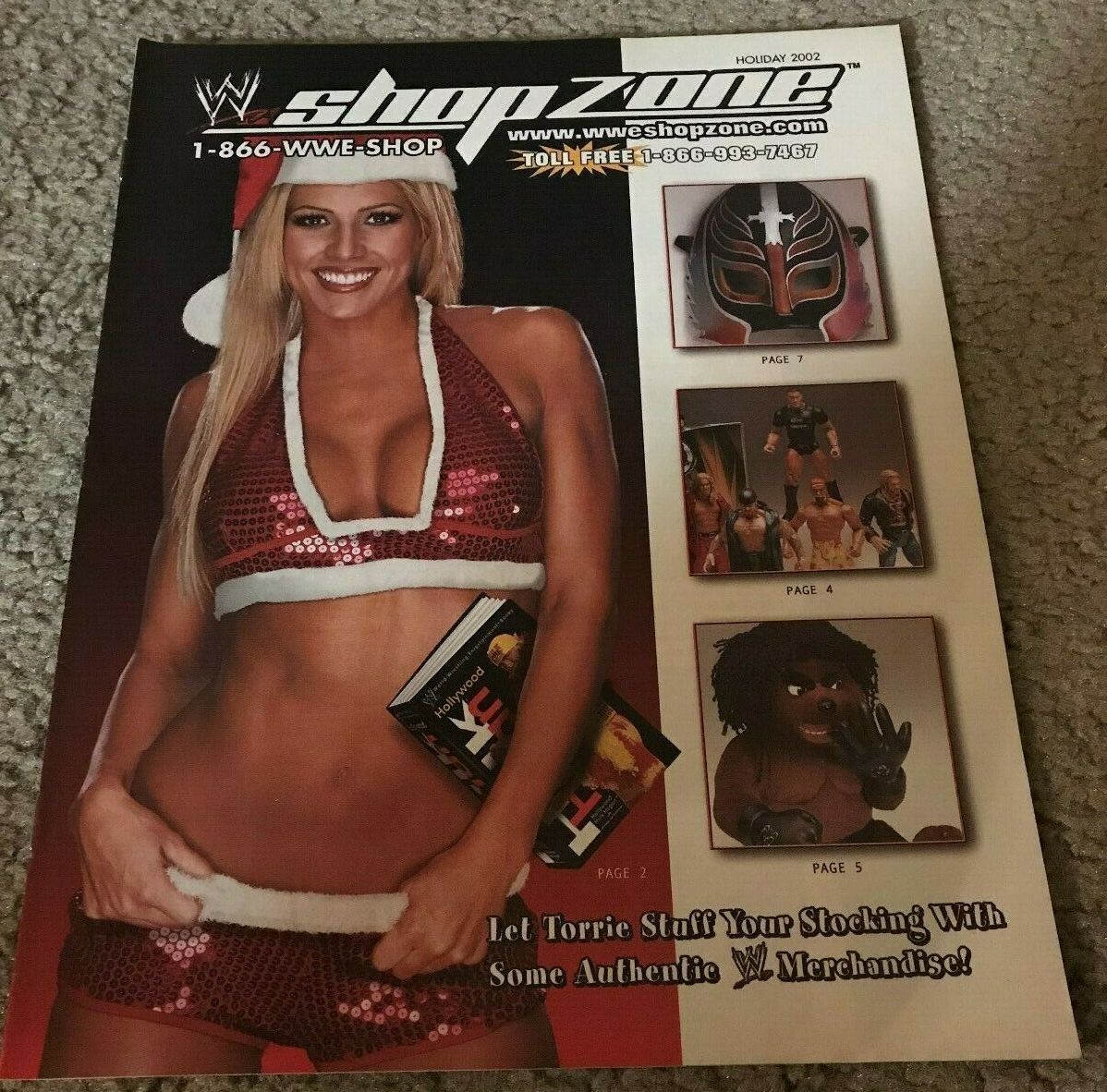 WWE Catalog Holiday 2002 Magazine PWcatalog