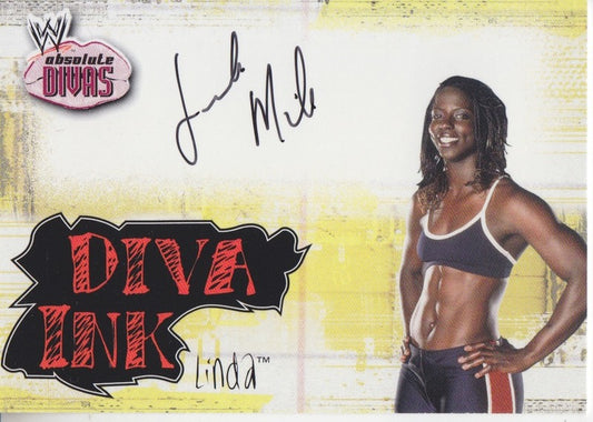 2002 Fleer WWF Absolute Divas Linda Miles Autograph 2017 Approx value:$15