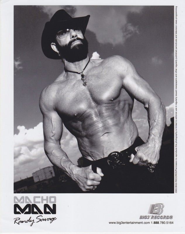 2003 BIG3 RECORDS PROMO Macho Man Randy Savage b/w PW Catalog