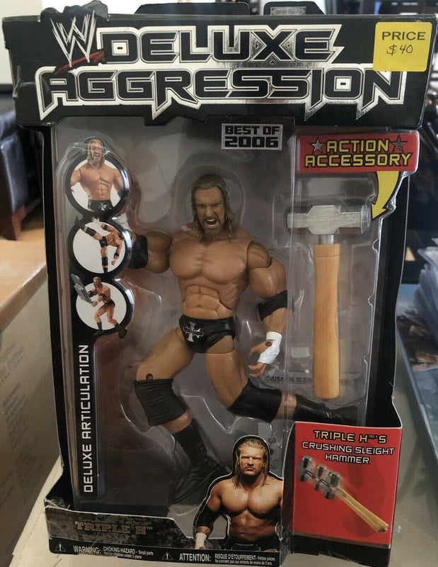 WWE Jakks Pacific Deluxe Aggression Best of 2006 Triple H Action & Toy Figures PWcatalog
