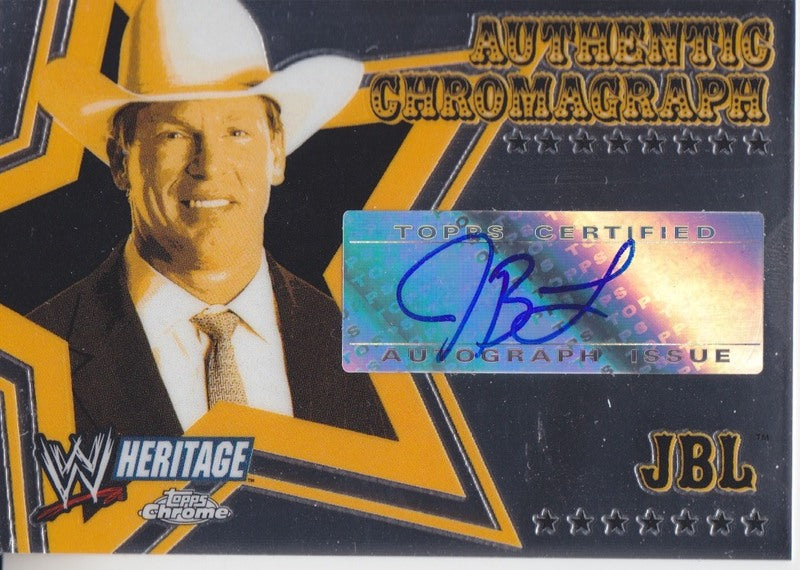 2006 Topps WWE Heritage Chrome JBL Autograph 2017 approx value:$15 PW Catalog
