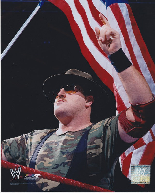 2006 Sgt. Slaughter licensed photofile color PW Catalog