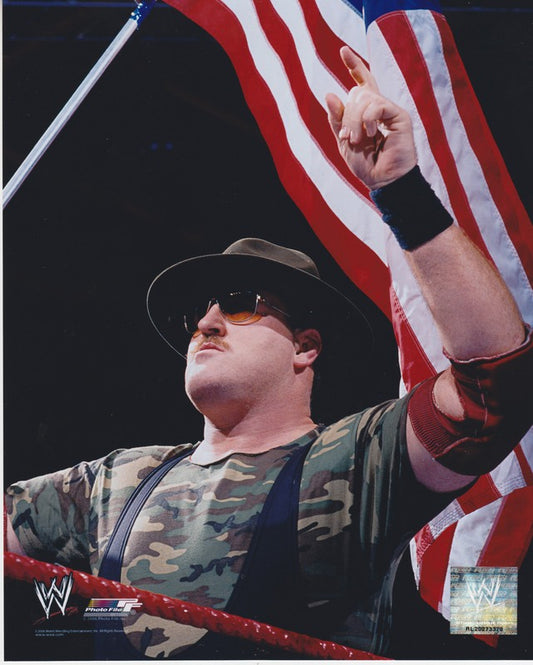 2006 Sgt. Slaughter licensed photofile color PW Catalog