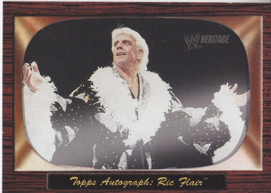 2005 Topps WWE Heritage Ric Flair Unreleased/ Unsigned Card 2017 Approx value:$50