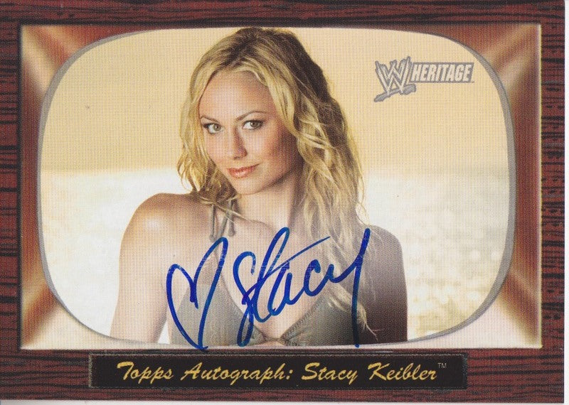 2005 Topps WWE Heritage Stacy Keibler Autograph 2017 approx value:$50 PW Catalog