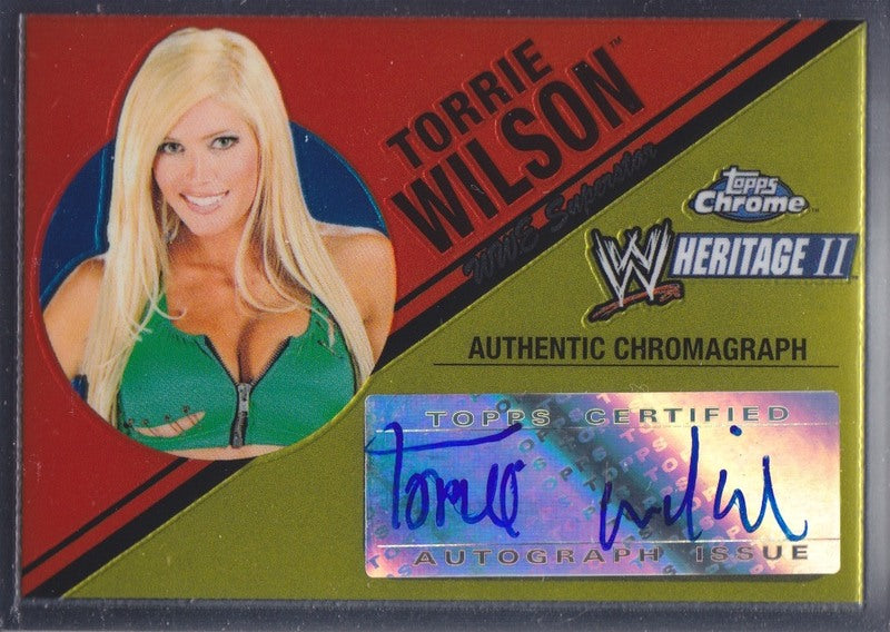 2007 Topps Chrome WWE Heritage II Torrie Autograph 2017 Approx value:$30