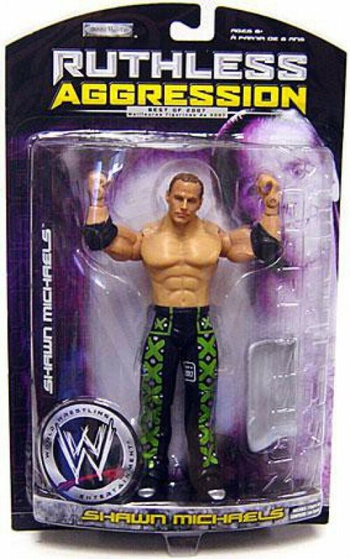 WWE Jakks Pacific Ruthless Aggression Best of 2007 Shawn Michaels Action & Toy Figures PWcatalog