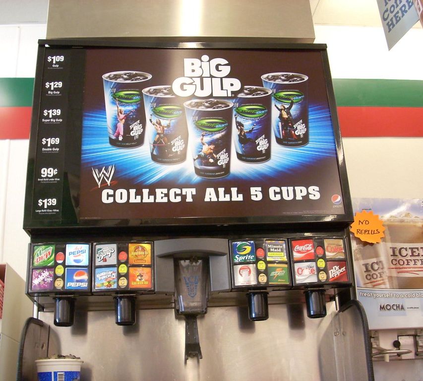 Edge SummerSlam 2009 7-11 big gulp PWcatalog