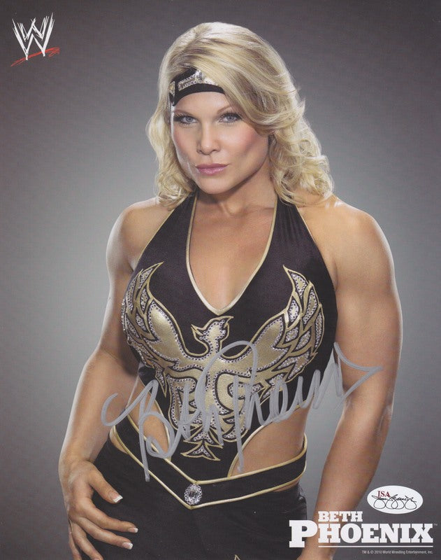 2010 Beth Phoenix (signed) WWE Promo Photo PW Catalog