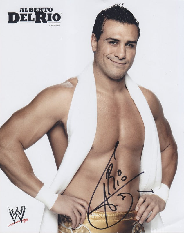 2011 Alberto Del Rio (signed) WWE Promo Photo PW Catalog