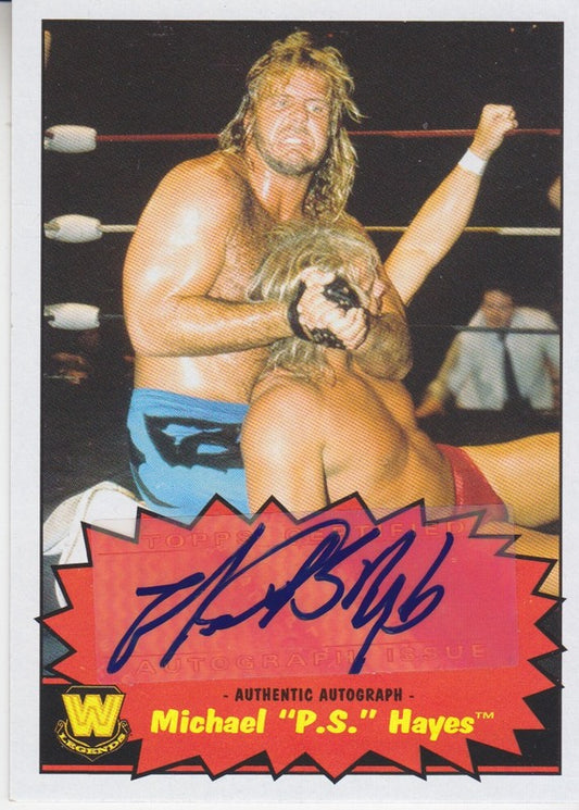 2012 WWE Topps Heritage Michael Hayes Autograph 2017 Approx value:$20