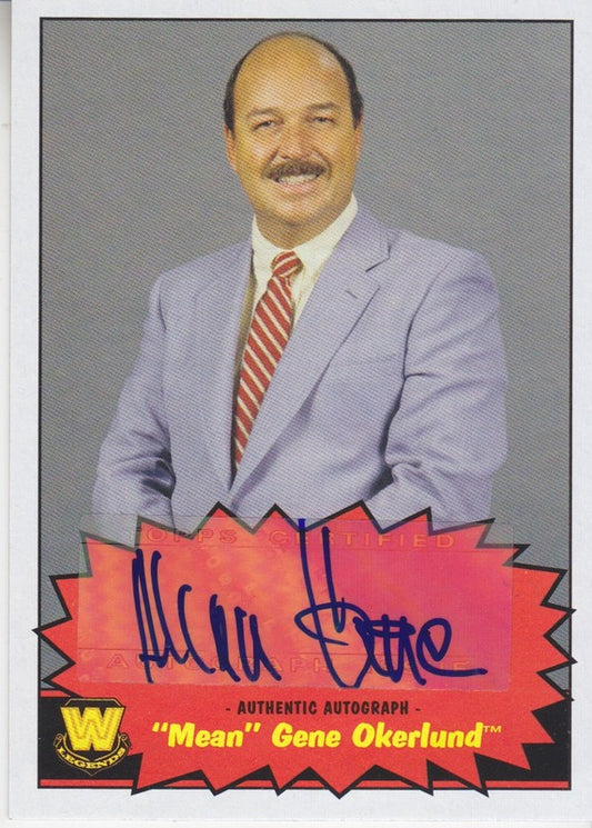 2012 WWE Topps Heritage Gene Okerlund Autograph 2017 approx value:$25 PW Catalog