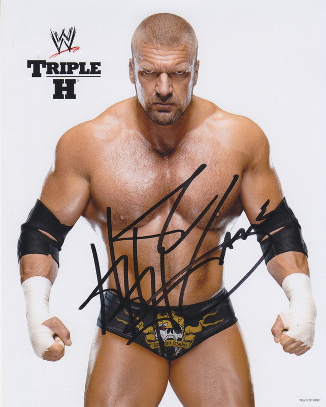 2013 Triple H (signed) WWE Promo Photo PW Catalog